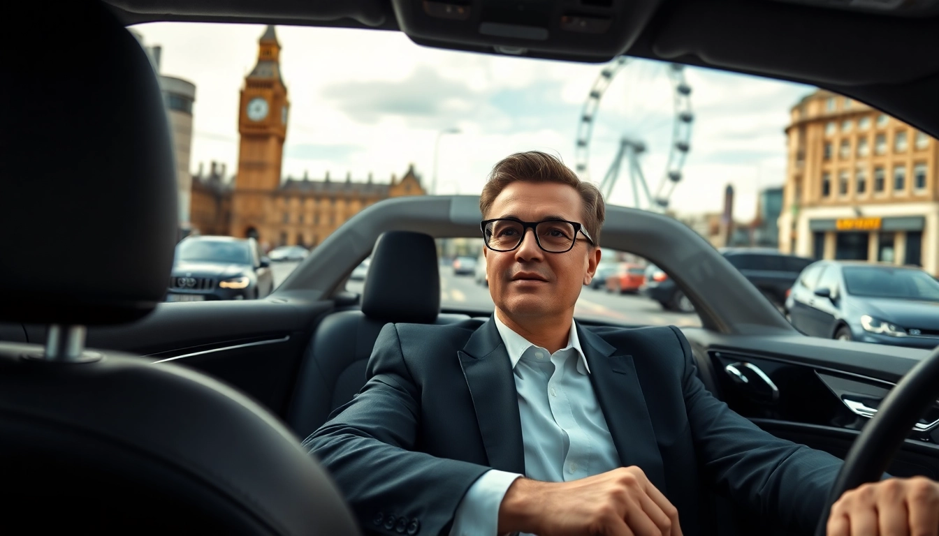 Book a luxury chauffeur service London with a professional driver in an elegant vehicle.