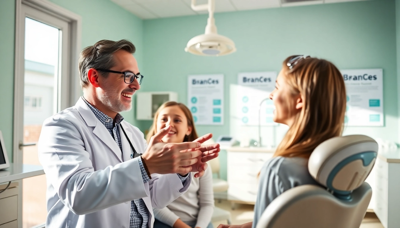 Understanding braces cost Myrtle Beach with a friendly orthodontist explains options to a teenager in a cozy clinic.